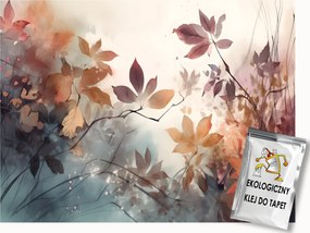 Fotótapéta Flizelina Grafika Természet Bokrok Levelek Barna Ősz 400x280 ragasztó