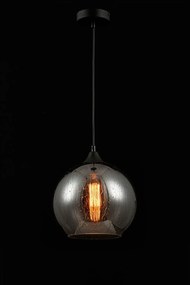 MAYTONI T314-11-B BERGEN Modern Függesztett Lámpa Fekete, Füstös E27 IP20