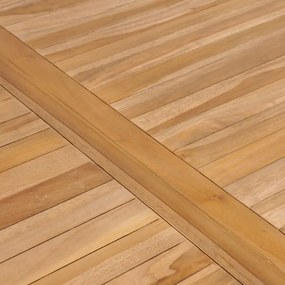 5 részes tömör tíkfa kerti étkezőgarnitúra 150 x 90 cm