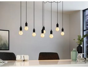 Eglo 43322 - Csillár zsinóron HOGSMILL 8xE27/40W/230V