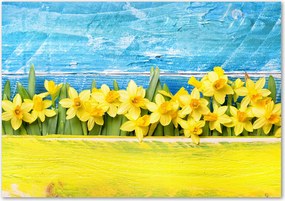 Lacobel üveg fotó nyomtatással Nárcisz Ragasztó Ingyenes