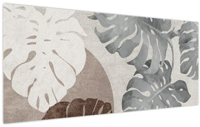 Kép - Design levelekkel (120x50 cm)