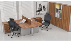 Visio LUX 3 irodabútor szett, tölgy