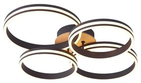 Mennyezeti lámpa fa LED-del 3 lépésben szabályozható 4-lámpás - Navara