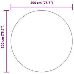 poros rózsaszín hosszú szálú NAVARRA bozontos szőnyeg 200x200cm