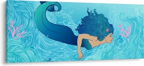 Festmény - Sellő (120x50 cm)