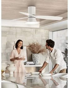 Lucci Air 210661-LED Dimmelhető ventilátor FLUSSO 1xGX53/18W/230V fa/fehér + távirányító