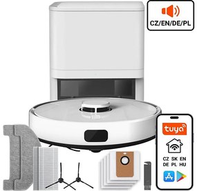 TESLA Electronics RoboStar - Intelligens robotporszívó 2in1 2600 mAh Wi-Fi fehér