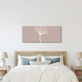 Kép - Bézs színű levelek N⁰5 (120x50 cm)