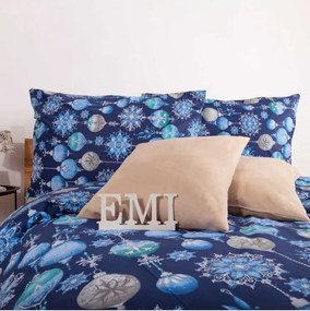 EMI Magic blue karácsonyi pamut ágyneműhuzat