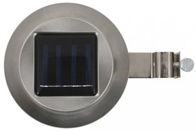 6 db kerek fehér kültéri napelemes LED lámpa, 12 cm