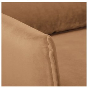 Barna bársony fotel Juli – Ropez