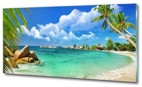 Üvegfotó Seychelles strand osh-37245256