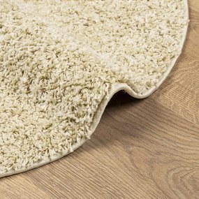PAMPLONA arany magas szálú bolyhos modern szőnyeg Ø 160 cm
