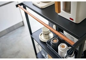 Matt fekete acél polcos állvány 60x90x46,5 cm Tower – YAMAZAKI