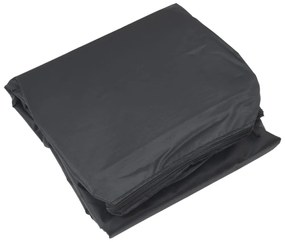 fekete 420D oxford szövet piramis alakú fűtőhuzat 86x47x241 cm