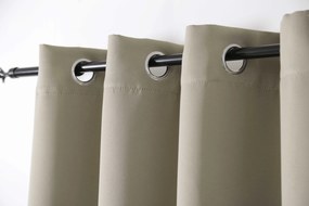Bézs OXFORD függöny 140x250 cm Felfüggesztés: Fém gyűrűk
