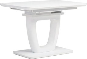 Bővíthető étkezőasztal 110-150x75 cm, MDF, fehér, HT-430 WT