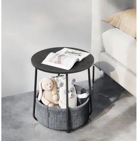 NOIRA oldalsó asztal fekete/szürke