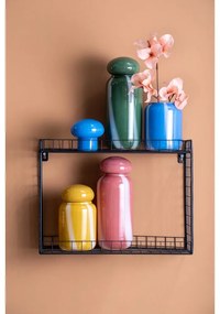 Fekete többszintes acél fali polc 40 cm Reja – PT LIVING