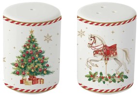 Karácsonyi Porcelán só-borsszóró szett 7 cm díszdobozban Christmas Tale