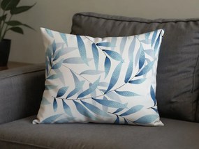 2 db mikroszálas díszpárnahuzat szett KOVENDI 50x70 cm, kék-fehér