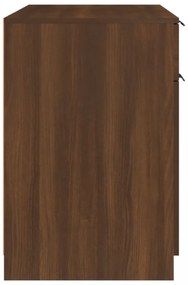 barna tölgyszínű szerelt fa íróasztal 100 x 50 x 75 cm