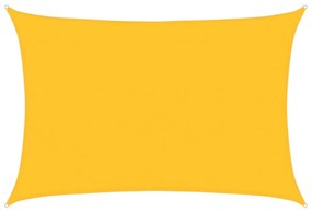 sárga négyszögletű HDPE napvitorla 160 g/m² 4x6 m