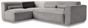 Világosszürke sarokkanapé (bal oldali) Flex Felix – Miuform