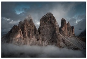 Kép - Három fogak, olasz Dolomitok (90x60 cm)