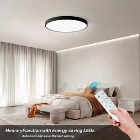 Immax NEO 07250L-LED Dimmelhető lámpa SEMPLICI 60W/230V Wi-Fi Tuya fekete + távirányító