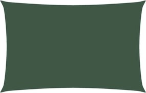 vidaXL sötétzöld téglalap alakú oxford-szövet napvitorla 2,5 x 5 m