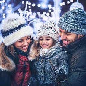 SIMPLE karácsonyi fényfüzér, 60m, hideg fehér Monzana