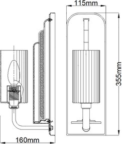 Quintiesse KIMROSE QN-KIMROSE1-PN Fali lámpa 1x40W/E14