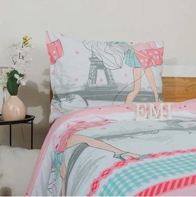 EMI Eiffel gyermek ágyneműhuzat, A standard egyszemélyes ágy szett tartalma: 1x 140x200 + 1x 70x90