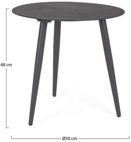 Alumínium kerek kerti kisasztal ø 50 cm Ridley – Bizzotto