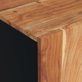 tömör akácfa és szerelt fa TV-szekrény 105 x 33,5 x 46 cm