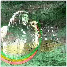 Poszterek 100x100 Bob Marley egy koncerten