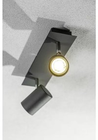 Lámpa Mennyezeti lámpatest VENETO, IP20, max. 20W, 2 x GU10, kör, fekete