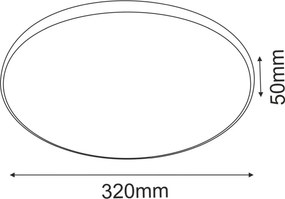 Antigo Ika 1062 Süllyesztett mennyezeti lámpa 1x24W/LED 4000K 1650lm IP54