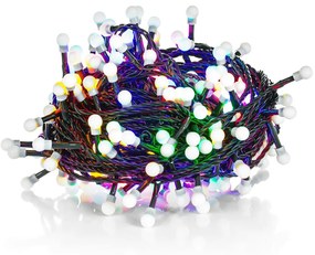 Retlux RXL 221 gömbizzós fényfüzér 100 LED 10+5m, színes / multicolor
