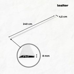 Vinyl SPC padló szintkiegyenlítő Reno kőhatású szürke 2400x45x8 mm