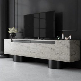 TV szekrény Bohem - Travertine, Black