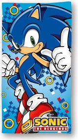 Sonic a sündisznó Rush fürdőlepedő, strand törölköző 70x140cm (Fast Dry)