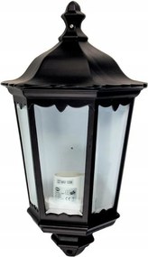 Kerti fali lámpa fekete vízálló 440x250x120 mm