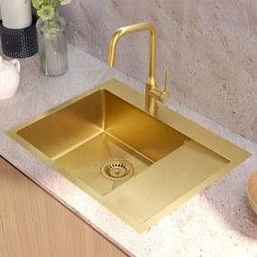 Acél mosogatótálca RUSSEL 116 Gold