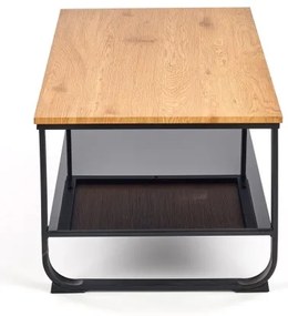 ARTIGA dohányzóasztal 45x105 cm fekete/bézs