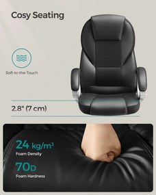 Irodai forgószék, magasságban állítható, kárpitozott vezetői szék