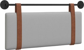 vidaXL Fali Fejtámla Falra szerelhető Felhőszürke 100 x 40 cm Faanyag