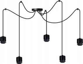 Alap Mennyezeti Lámpa Függeszték Túlnyúlás Loft Pók 5X E27 Lámpabúra